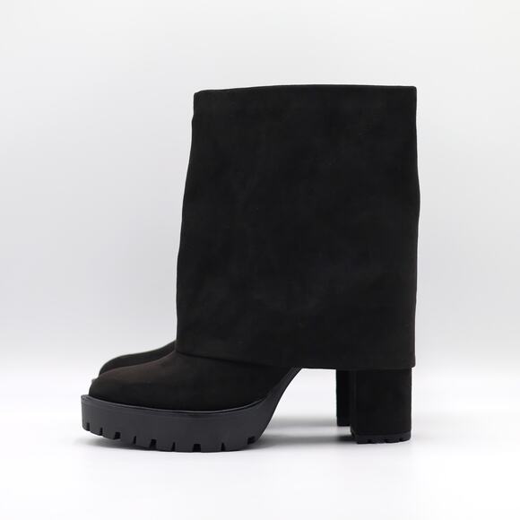 I.N.C. Int Concepts Women Black Acelina Fold-Over Cuffed Dress Booties Size 8M - Picture 4 of 6